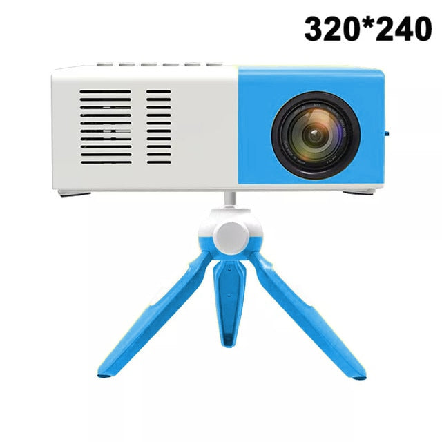 Mini Projector LED Home Media Player 480x360 Pixels 1080P HDMI USB