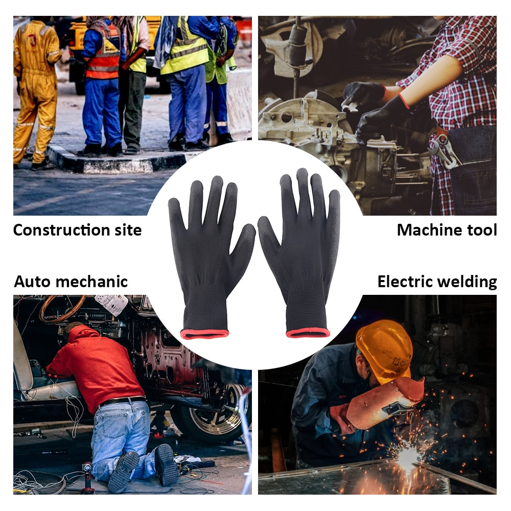 6-24 pairs of nitrile safety coated work gloves,