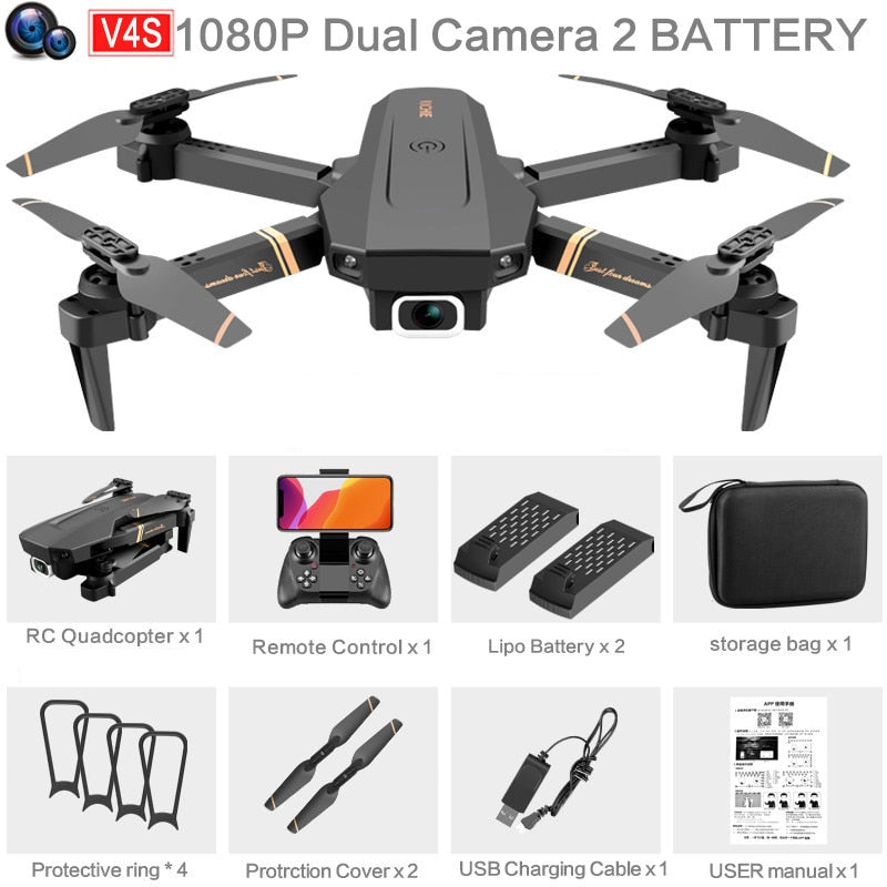 Drone WiFi live video FPV 4K/1080P HD Sammenleggbar