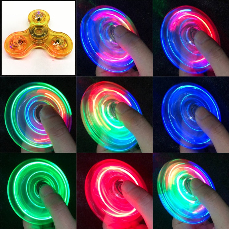 LED light Fidget Spinner Toy