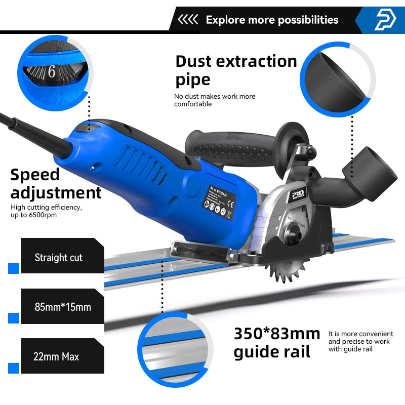 120V/230V Minisirkelsag 500W