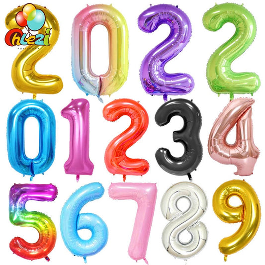 40Inch Birthday Balloons Helium Numbers