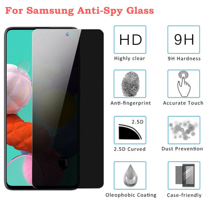 Privacy Skjermbeskytter i herdet glass for Samsung