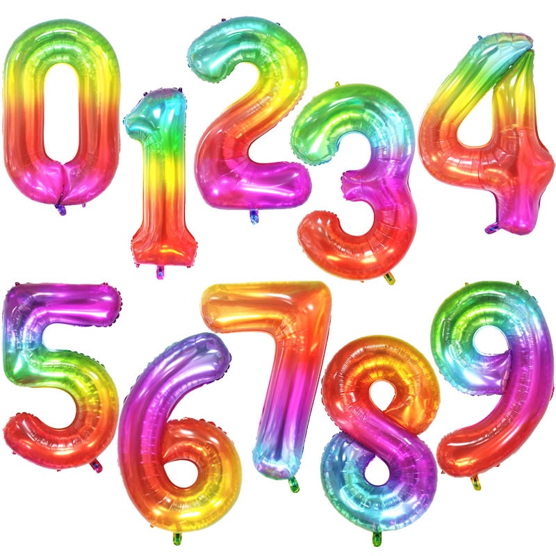 40Inch Birthday Balloons Helium Numbers