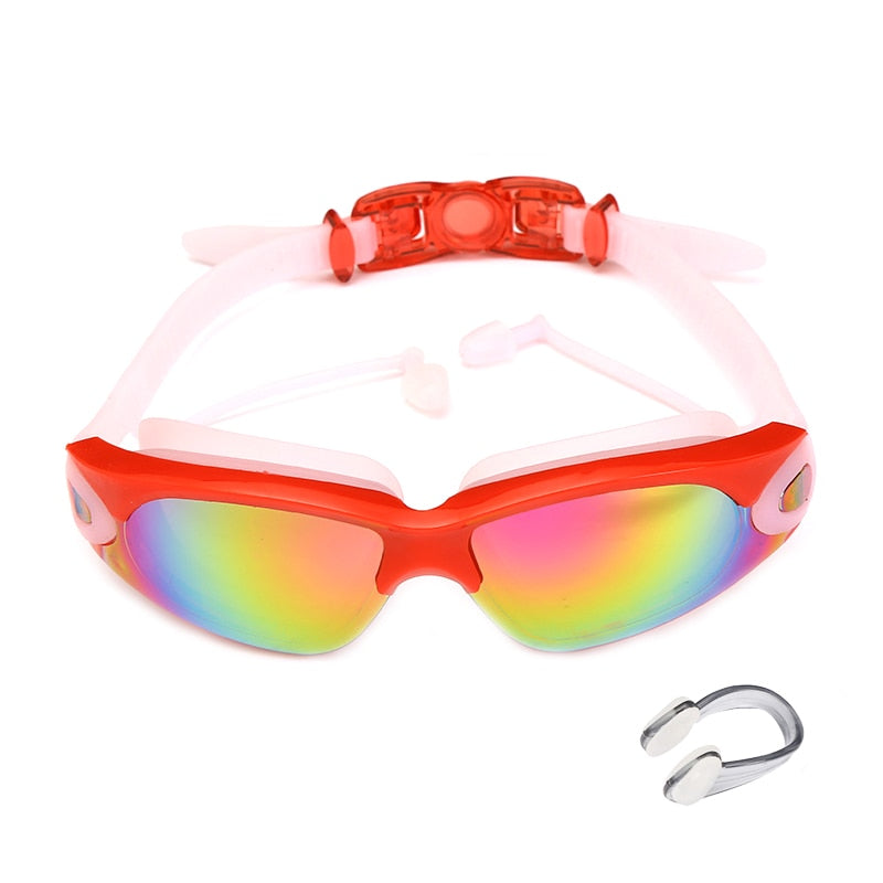 Swimming Goggles Glasses with Earplugs