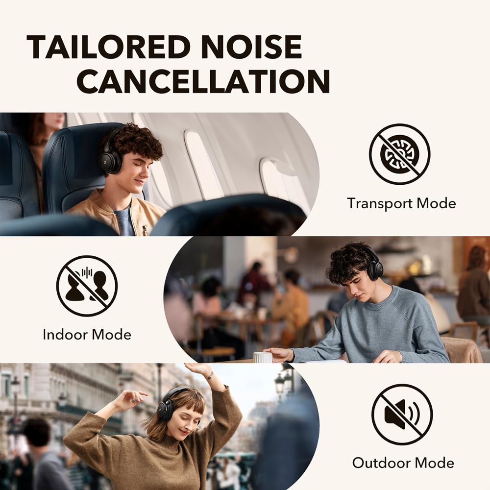 Noise Cancelling wireless Bluetooth Headphones