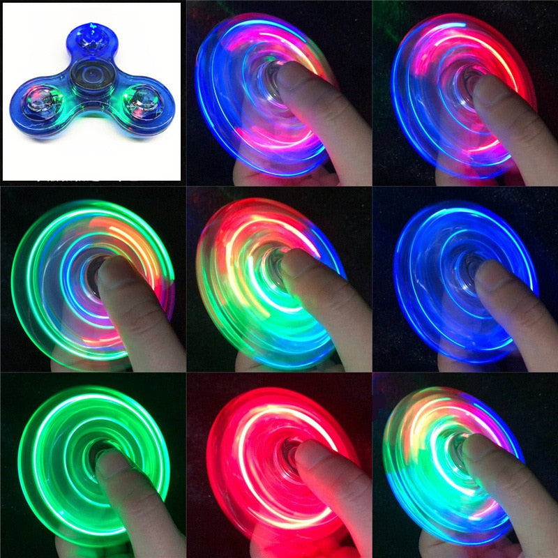 LED light Fidget Spinner Toy