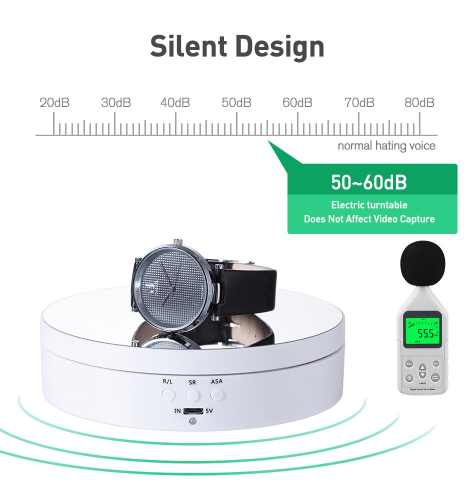 360 Degree Round Auto Rotating Remote