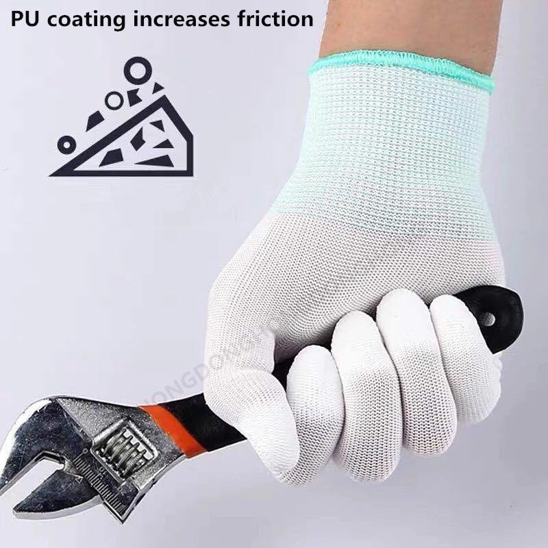 6-24 pairs of nitrile safety coated work gloves,