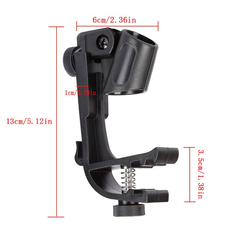 Recording Microphone Holder Arm Stand Holder Table Mounting Clamp