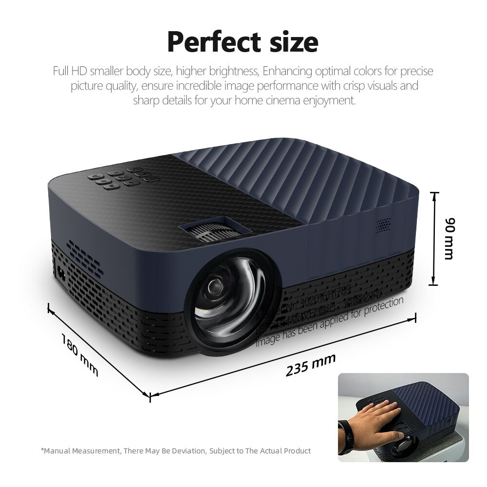 Full HD 1080P Projector LED Theater MINI Beamer Home Cinema