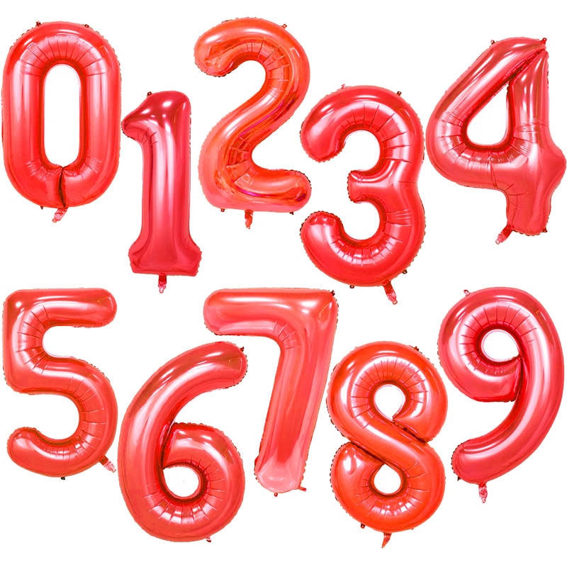 40Inch Birthday Balloons Helium Numbers