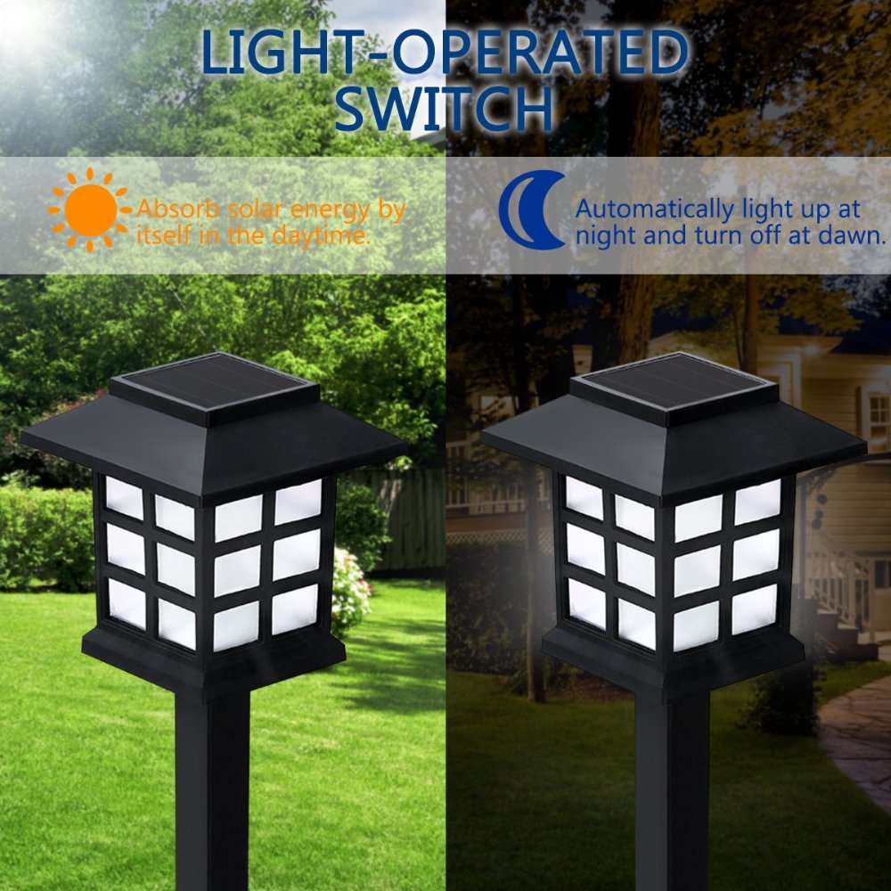 2/4/6/8 stk Lys Vanntett Solar Lampe