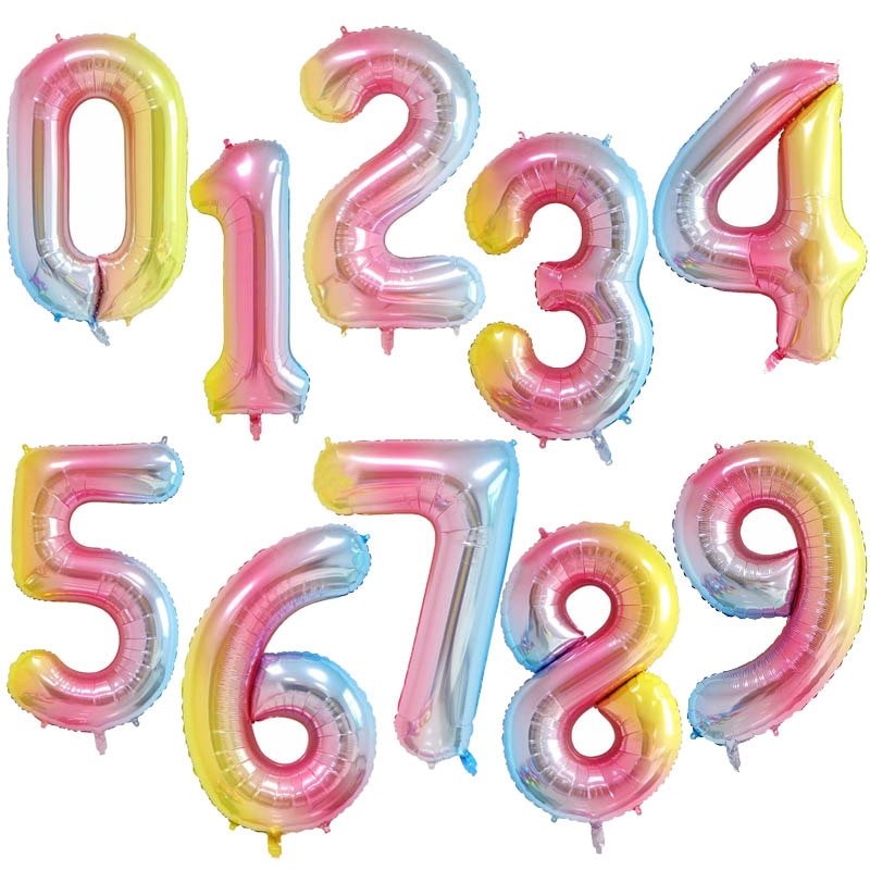 40Inch Birthday Balloons Helium Numbers