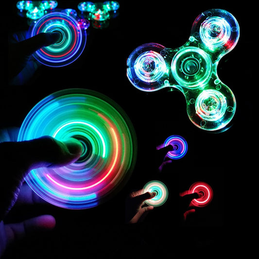 LED-lys Fidget Spinner Toy