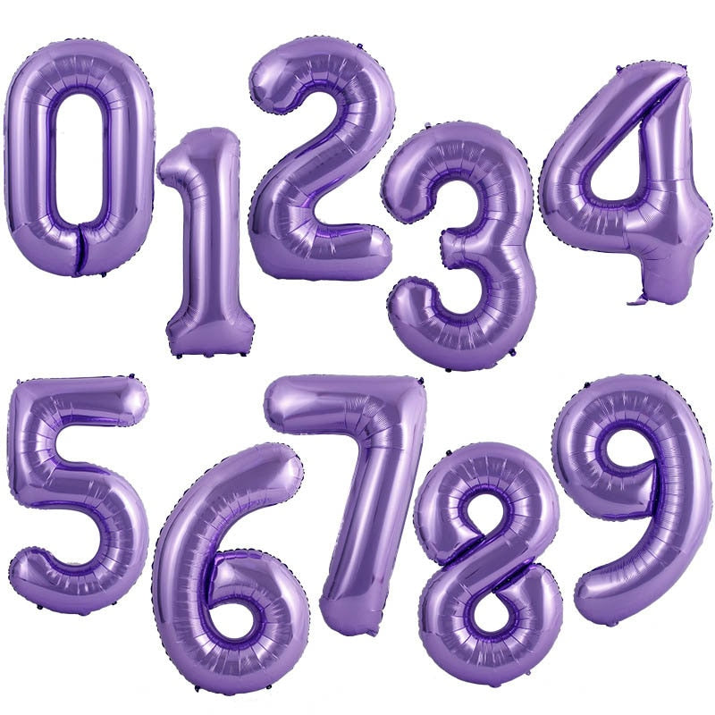 40Inch Birthday Balloons Helium Numbers