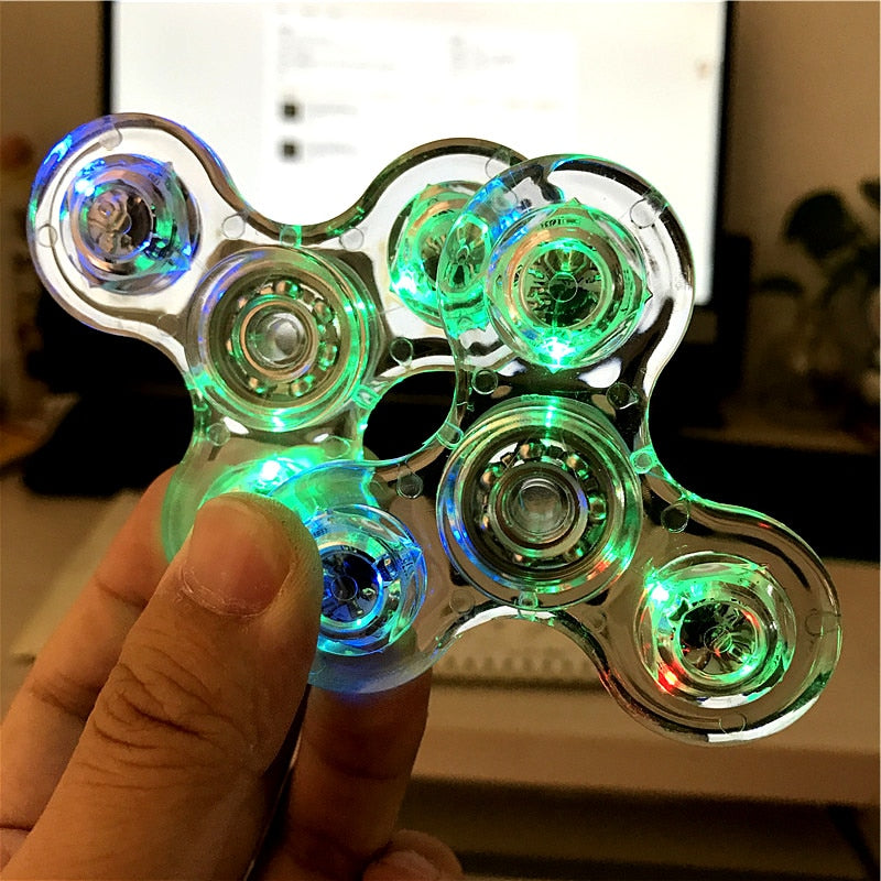 LED light Fidget Spinner Toy