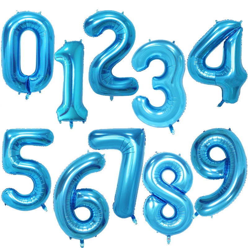 40Inch Birthday Balloons Helium Numbers