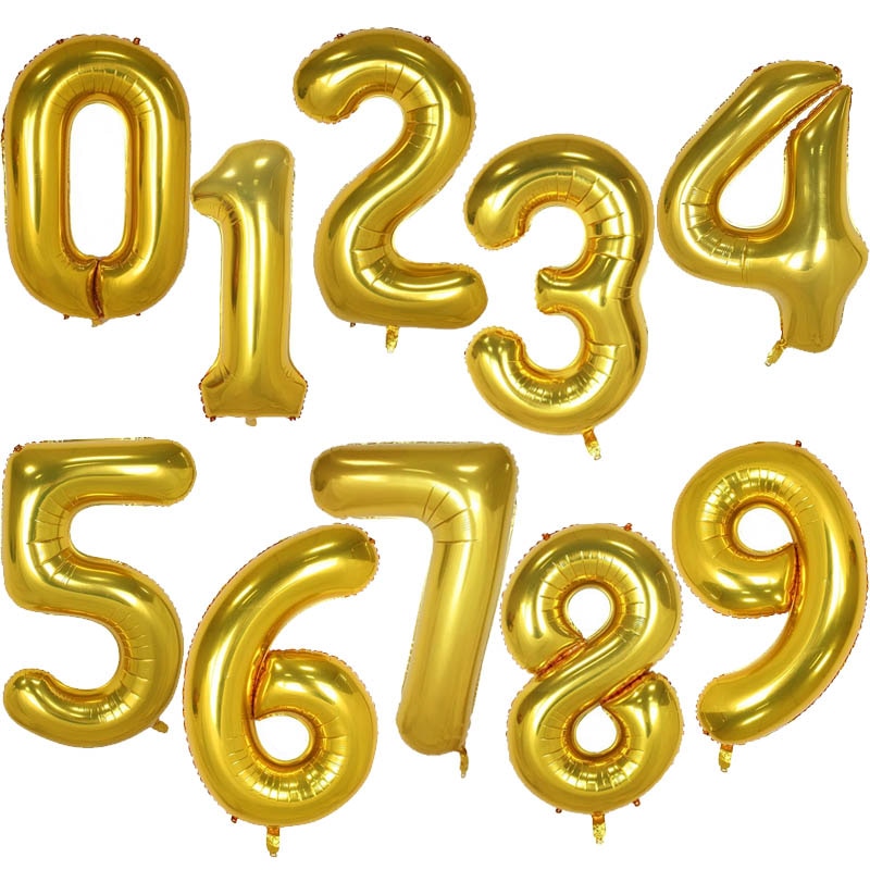 40Inch Birthday Balloons Helium Numbers