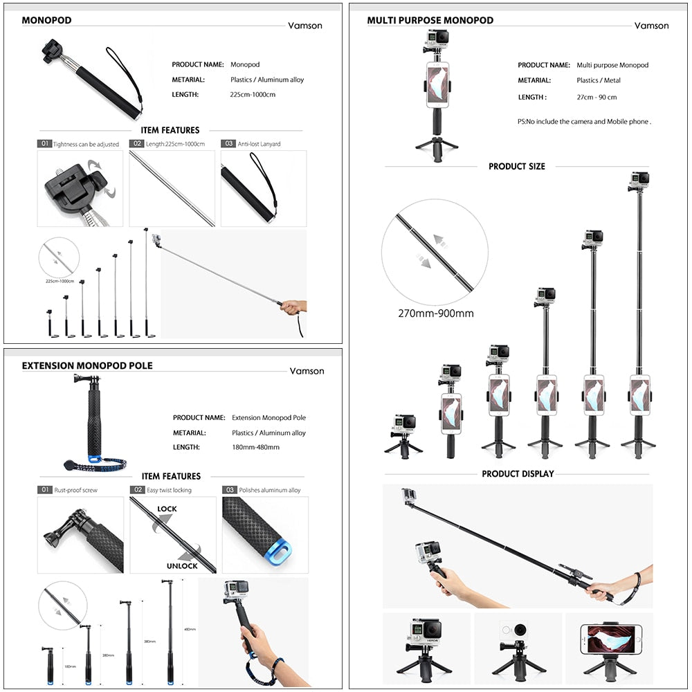 Gopro Accessories Set kit