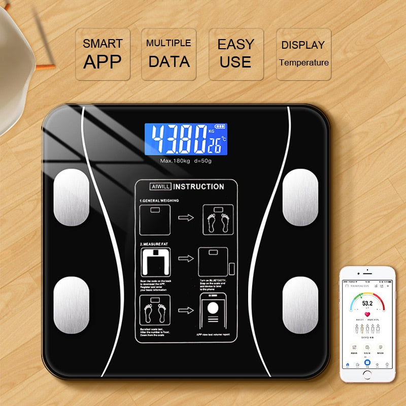 Body Fat Scale Smart Wireless Weight App