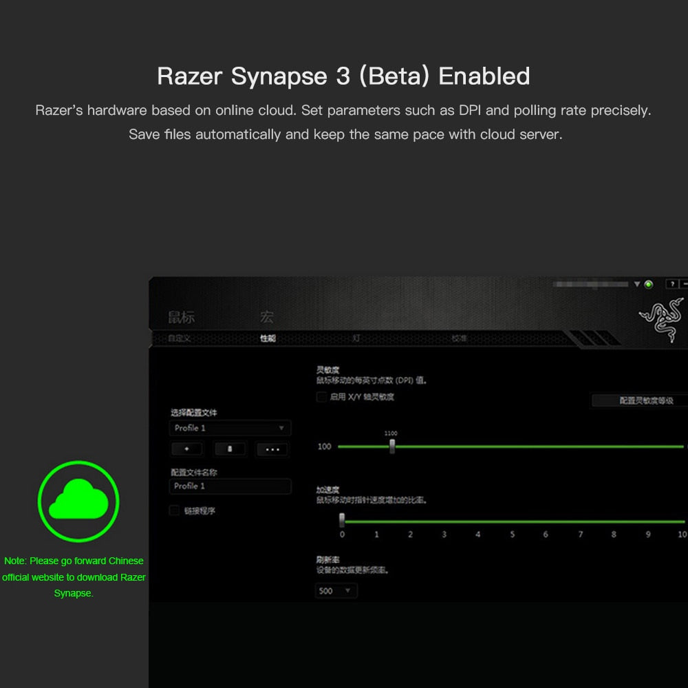 Razer Wired Gaming Mouse Mus 6400DPI