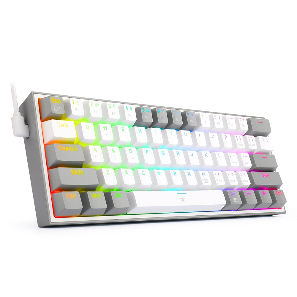 RGB Backlit USB Mini Mechanical Gaming Keyboard