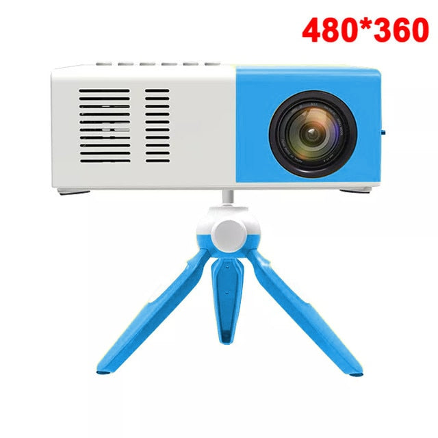 Mini Projector LED Home Media Player 480x360 Pixels 1080P HDMI USB