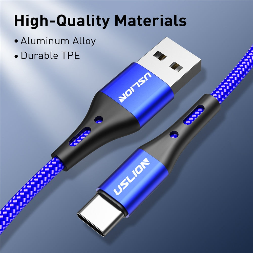 3A USB Type C kabelledning for Samsung