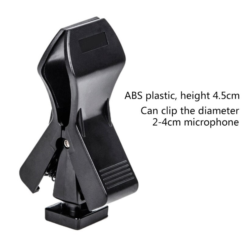 Recording Microphone Holder Arm Stand Holder Table Mounting Clamp