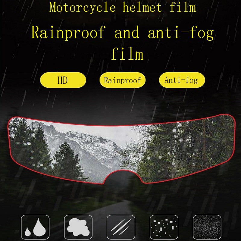 Motorsykkelhjelm Regntett antiduggfilm