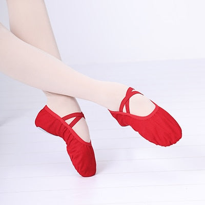 Ballet Shoes Canvas Soft Sole Dance Slippers