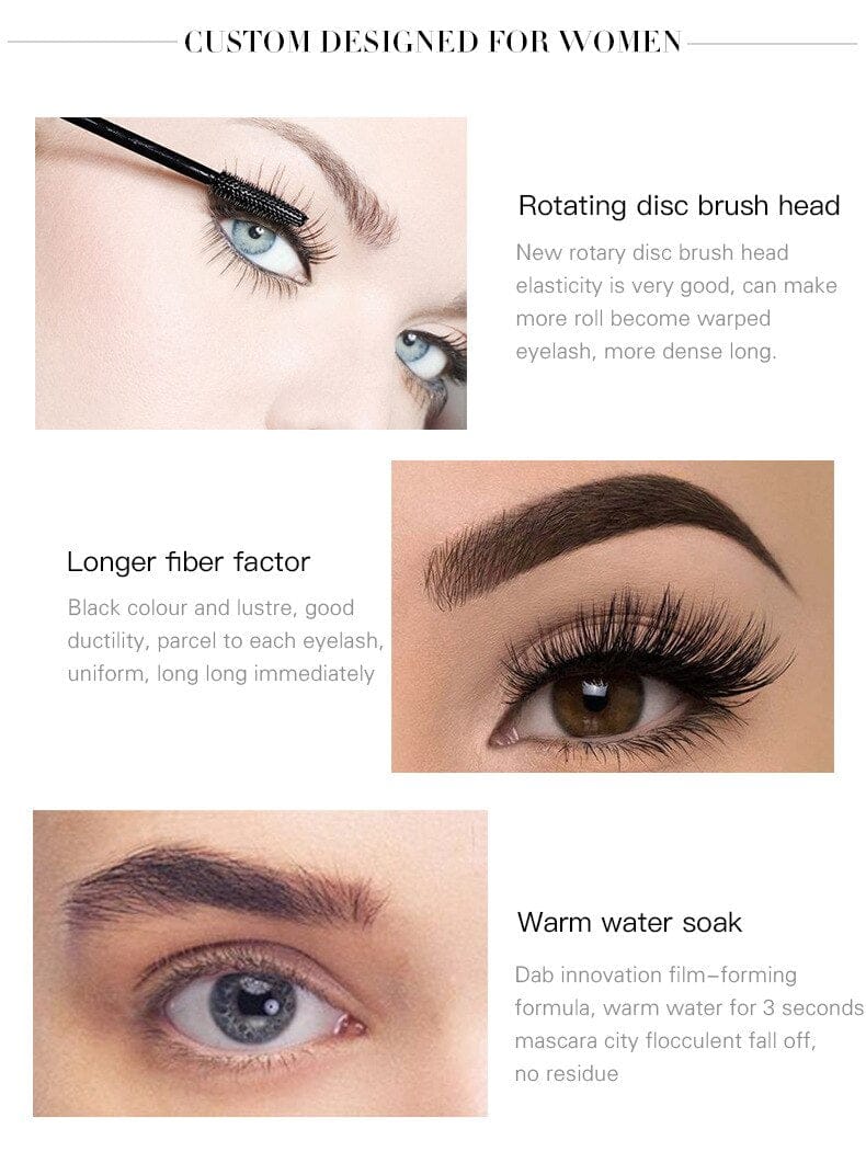 4d Silk Fiber Lash Mascara Eyelashes Waterproof Liquid Extension