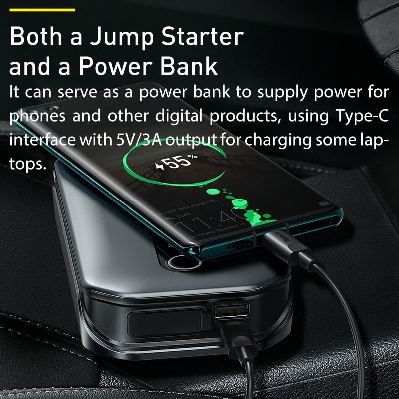 1000A Car Jump Starter Power Bank 12000mAh