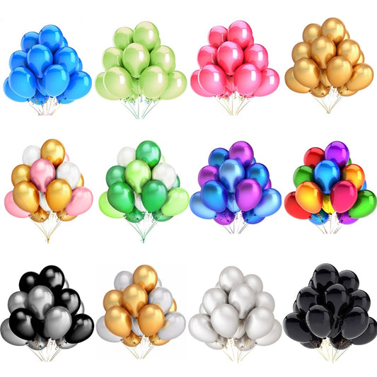 10/20/30pcs Glossy Pearl Latex Balloons