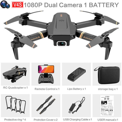 Drone WiFi live video FPV 4K/1080P HD Sammenleggbar