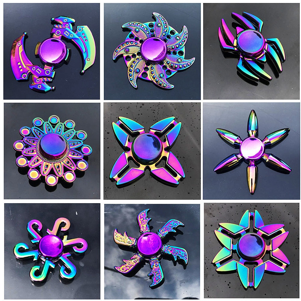 Metal Rainbow Fidget Spinner