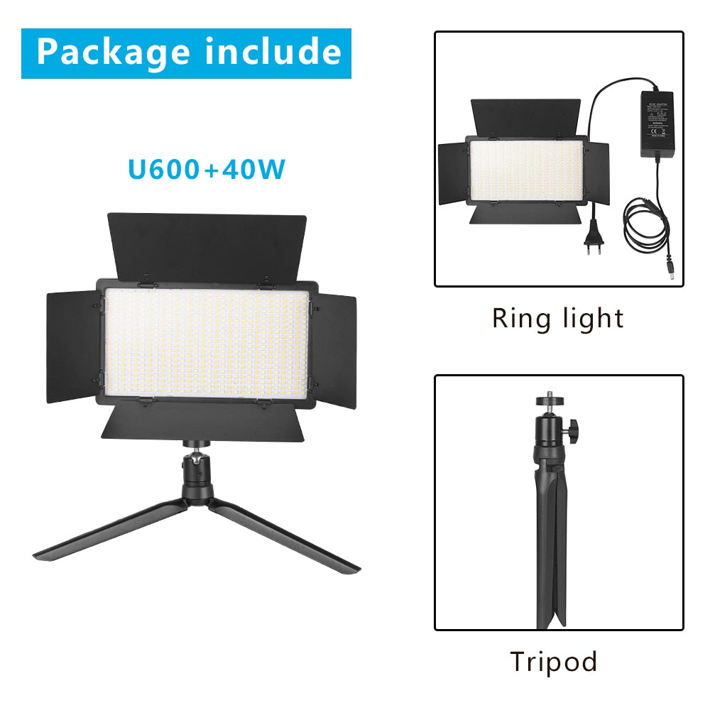 U800 LED Photo Studio Light 40W/50W Panel Lamp