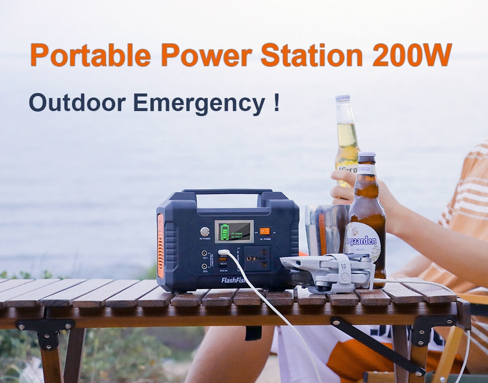 200-240V 200W Solar Generator Battery Power station Charger