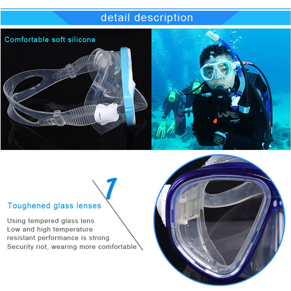 Swimming Goggles Diving Snorkeling Mask Scuba Snorkel