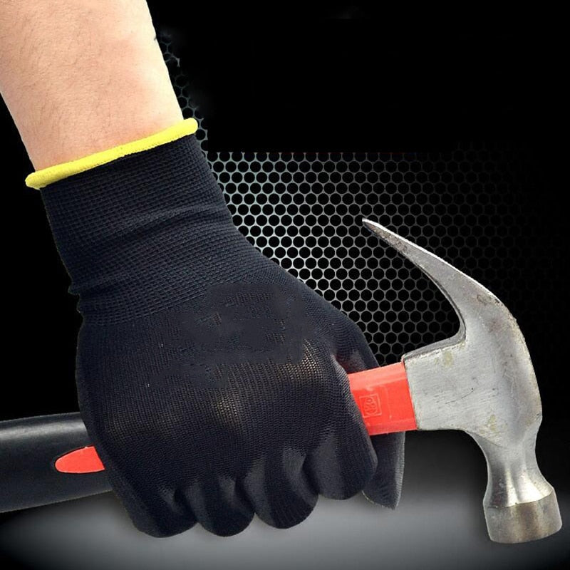 6-24 pairs of nitrile safety coated work gloves,