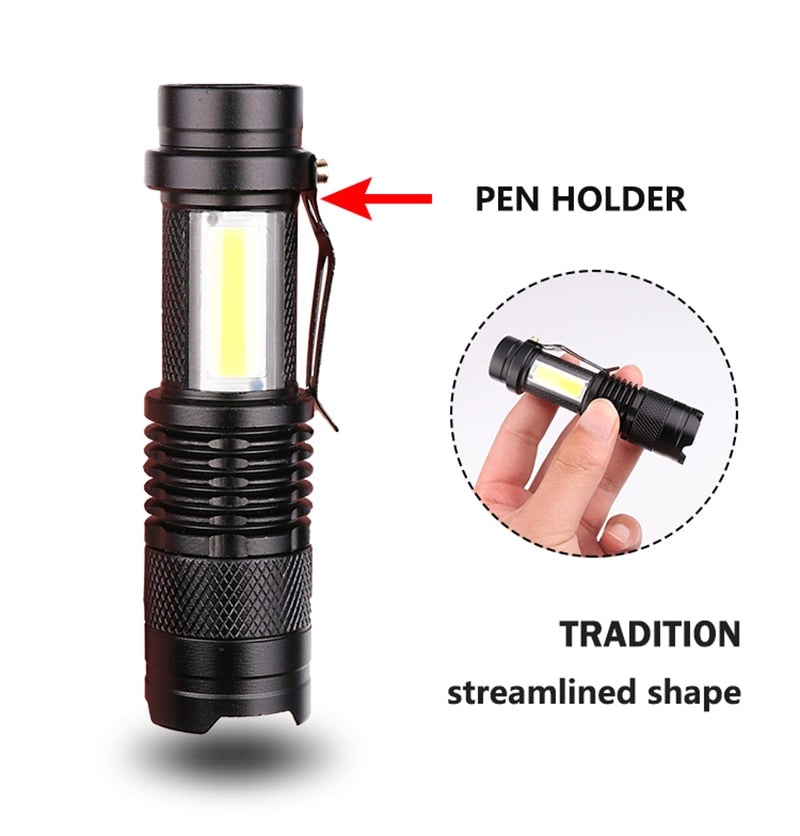 4000LM Waterproof Flashlight USB Charging