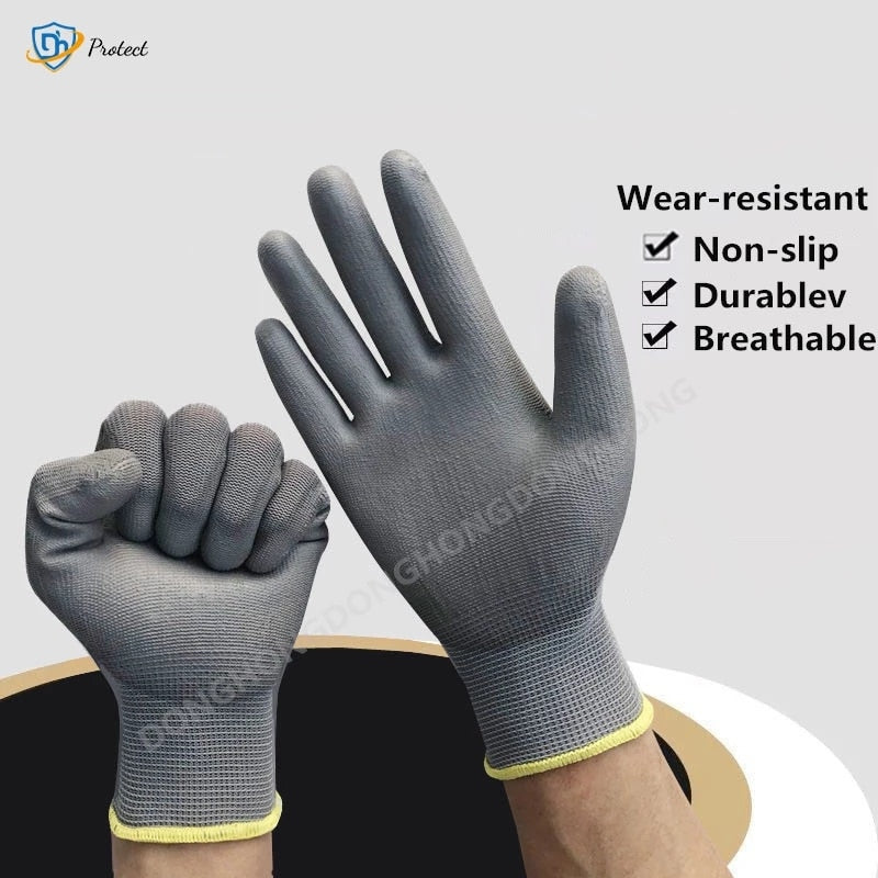 6-24 pairs of nitrile safety coated work gloves,