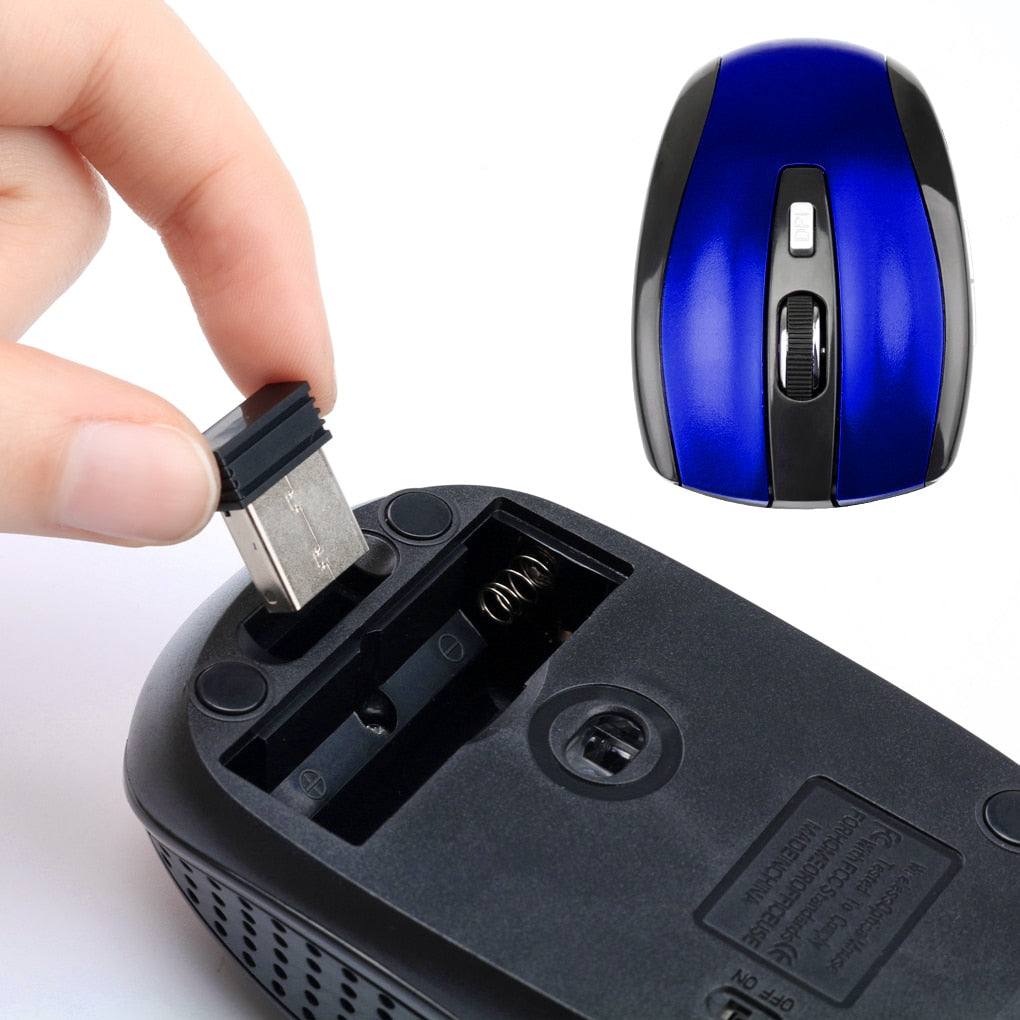 Wireless Mouse Adjustable DPI with USB