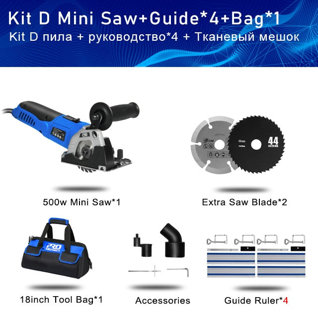 120V/230V Minisirkelsag 500W