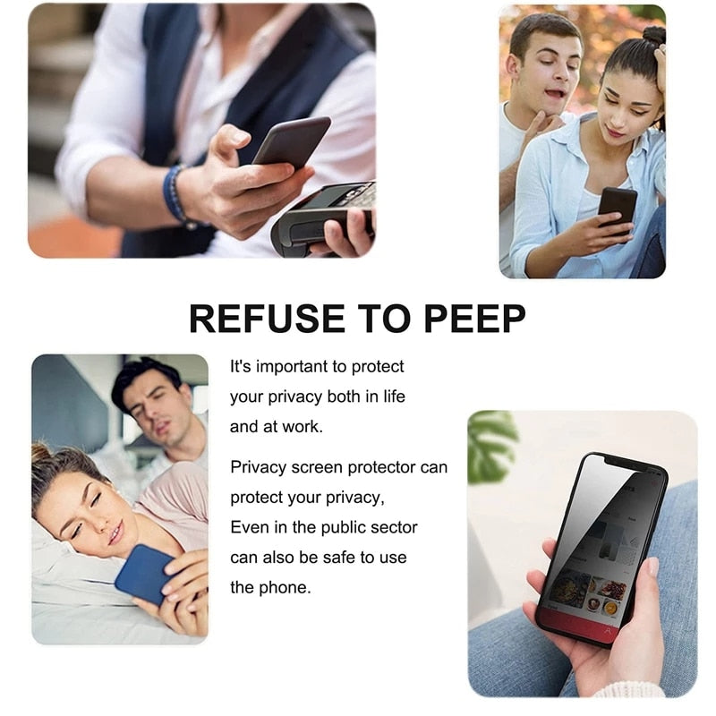 Anti-spion Glass for iPhone Privacy Screen Protector