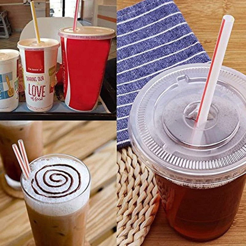 100-1500 Pcs Plastic Straws