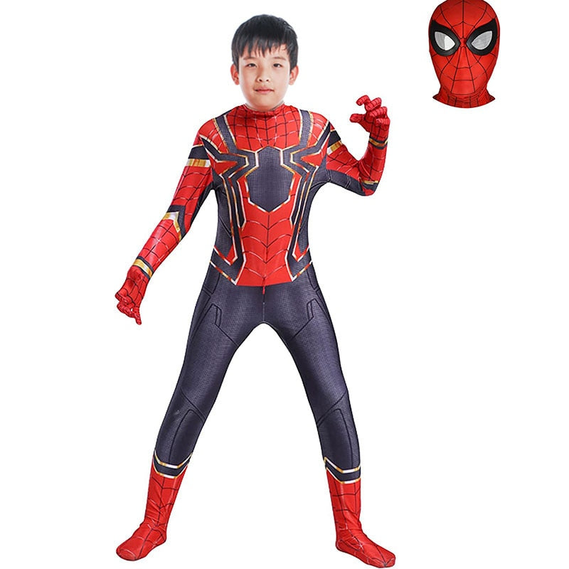 Spiderman Cosplay kostymedress for barn