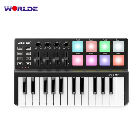 MINI 25-Key Ultra-Portable USB MIDI Keyboard Controller