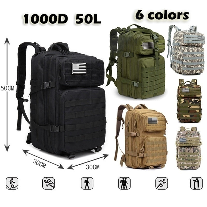 50L 1000D Waterproof Backpack